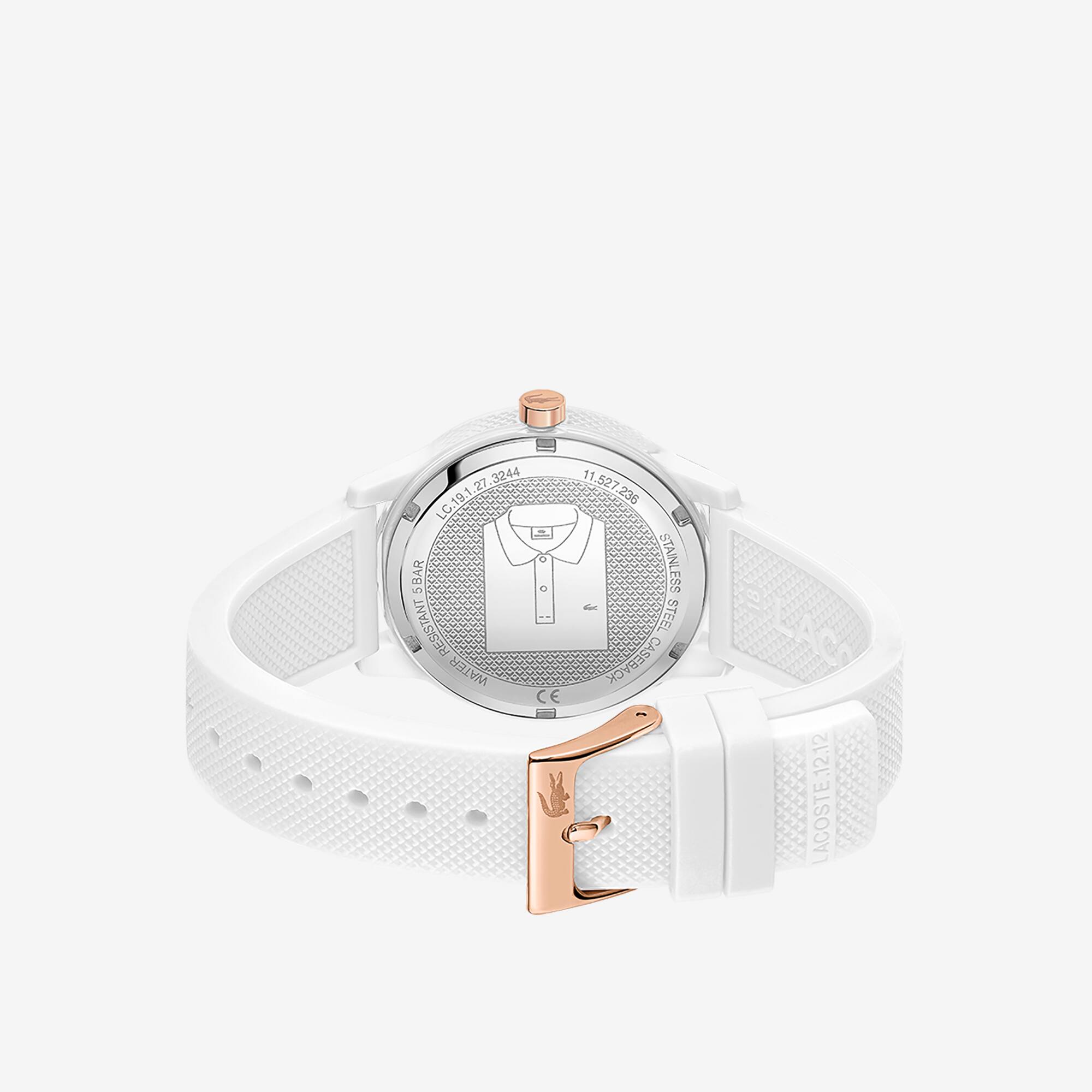lacoste 12.12 watch white