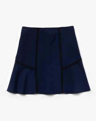 Women's Lacoste LIVE Contrast Bands Stretch A-Line Skirt
