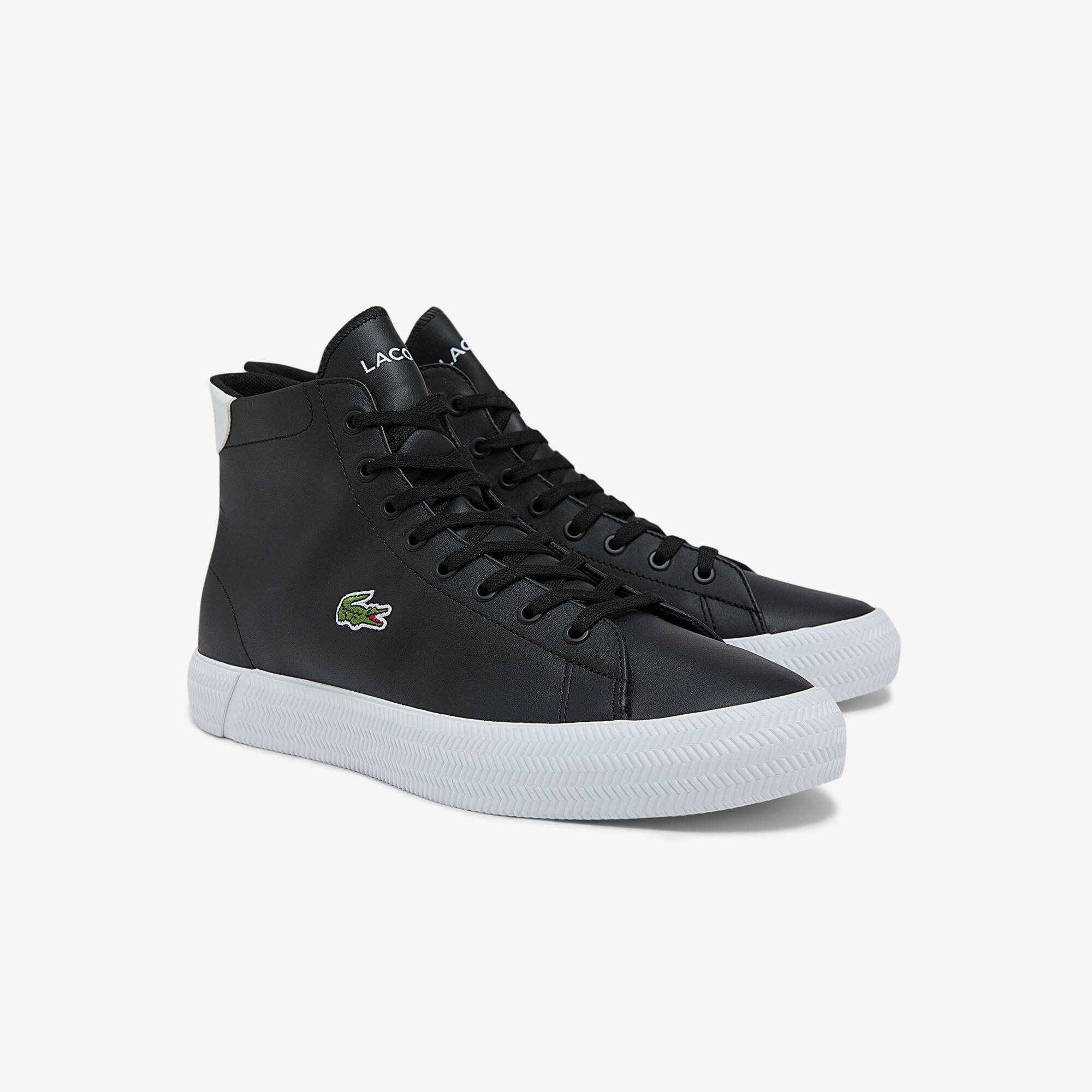 Men's Gripshot Mid Leather Trainers | LACOSTE