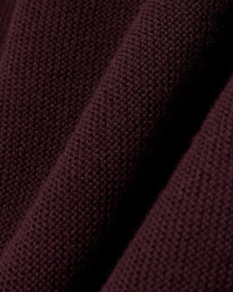 V Neck Moss Stitch Cotton Cardigan