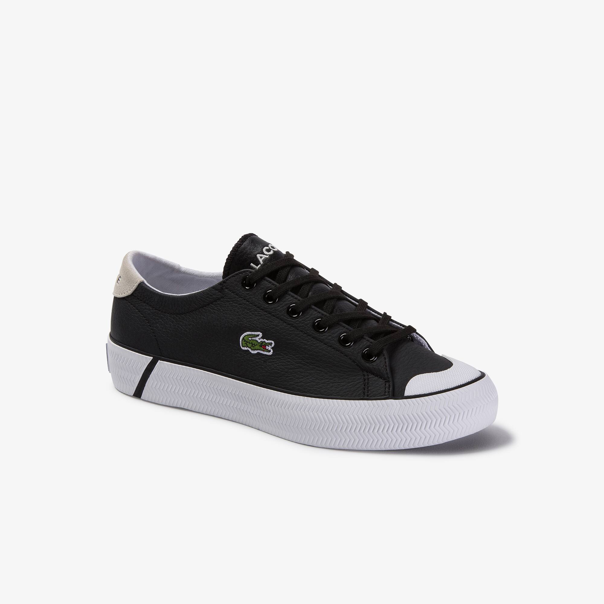 black trainers lacoste