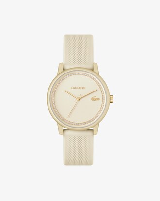 Lacoste.12.12 Go 3 Hands Watch Champagne Silicone