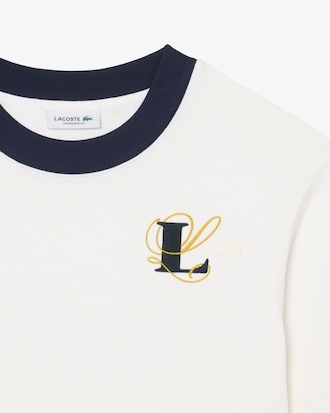 Oversized Embroidery Detail Jersey T-shirt