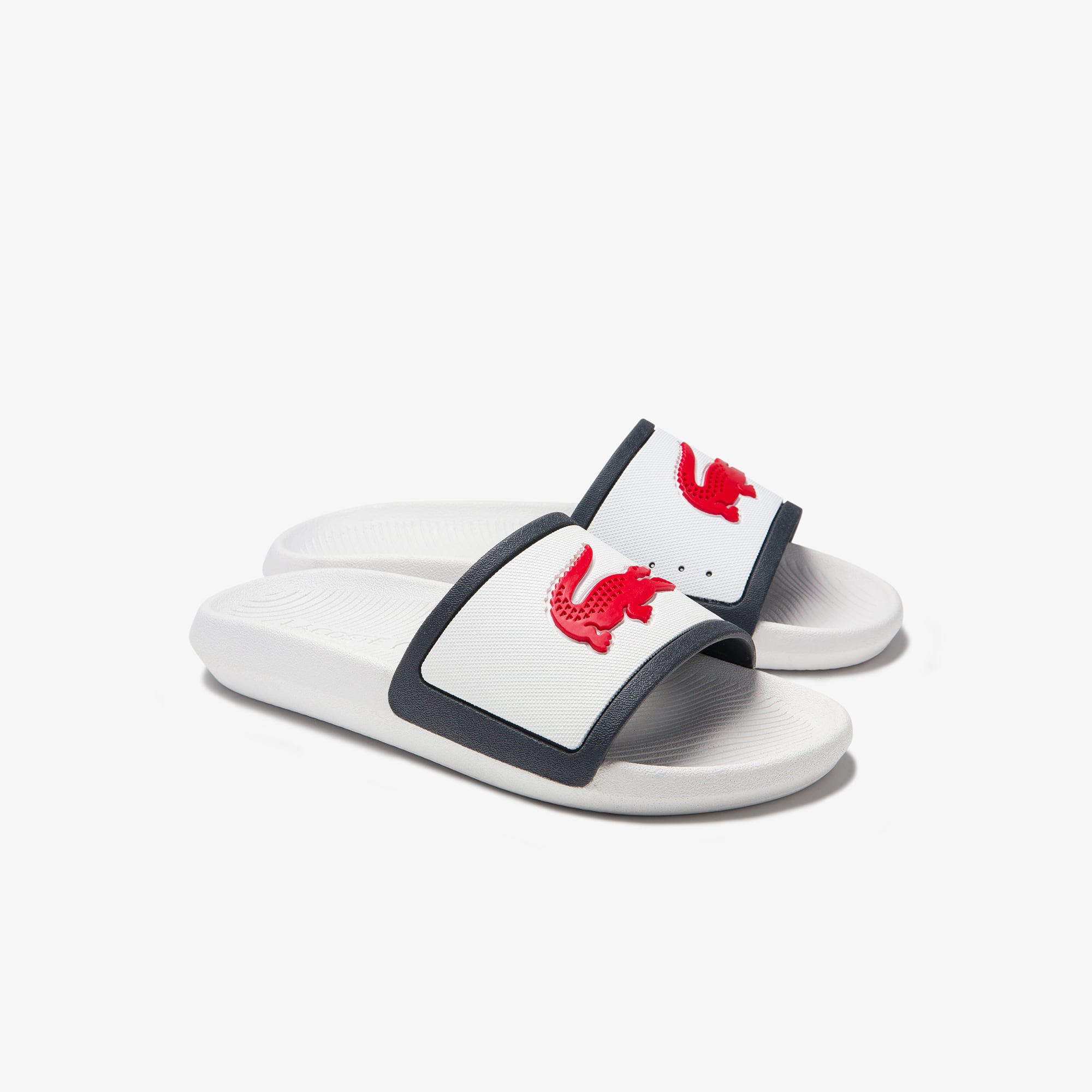 red lacoste sliders