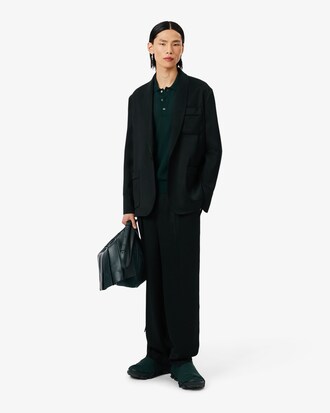 Runway Polo Collar Merino Wool Sweater