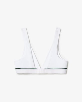 Ribbed Cotton Triangle Bralette