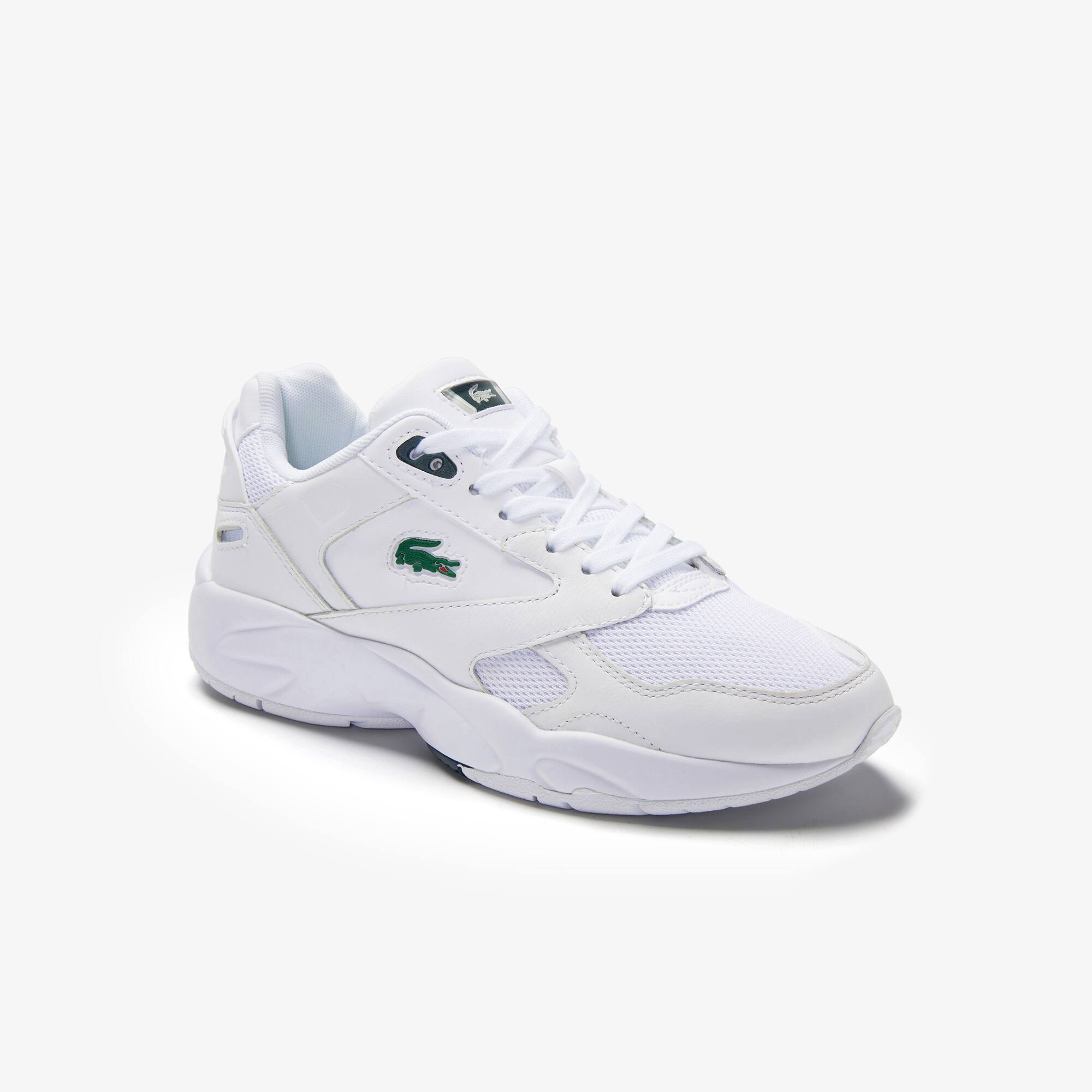 Women's Storm 96 LO Textile and Leather Trainers | LACOSTE