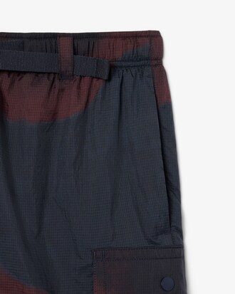 Ombré Print Nylon Cargo Shorts
