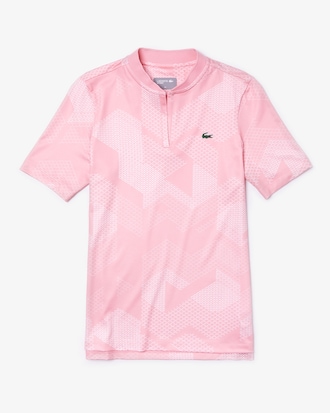Women's Lacoste SPORT Banana Neck Print Stretch Jersey Golf Polo Shirt