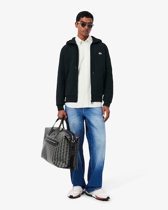 Classic Fit Zipped Fleece Sweatshirt