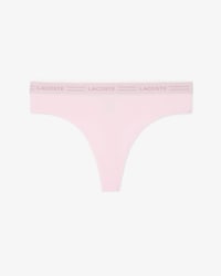 Scallop Waist Microfiber String Briefs