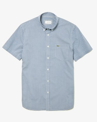 Men's Regular Fit Gingham Poplin Shirt
