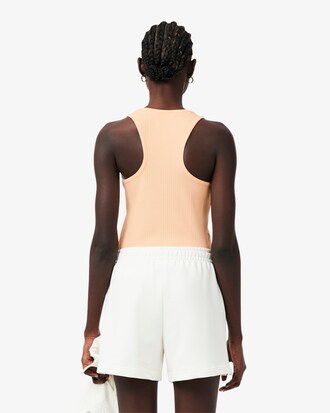 Slim Fit Ribbed Cotton Tank Top