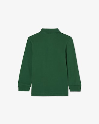 Long Sleeved Petit Piqu&eacute; Polo Shirt