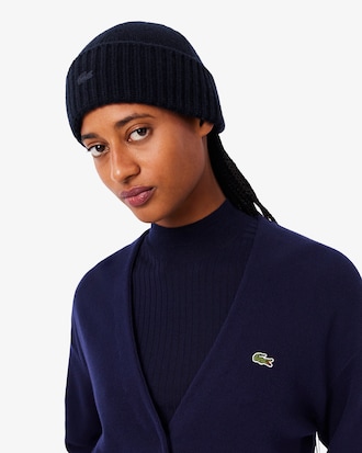 3D Rib Knit Wool Beanie