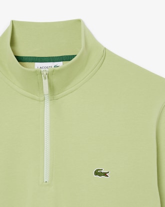 High Neck Zipped Fleece Sweatshirt