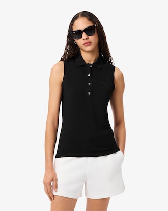 Slim Fit L.12.D Sleeveless Stretch Polo Shirt