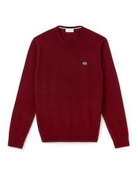 Men's Crew Neck Wool Jersey Sweater