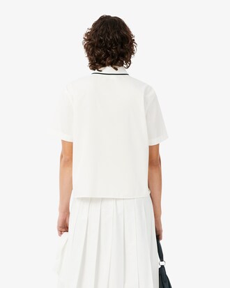 Petit Piqu&eacute; Effect Oversized Shirt