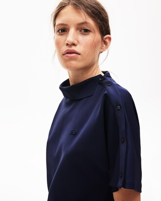 Women's Lacoste LIVE Destructured Flowing Polo Dress