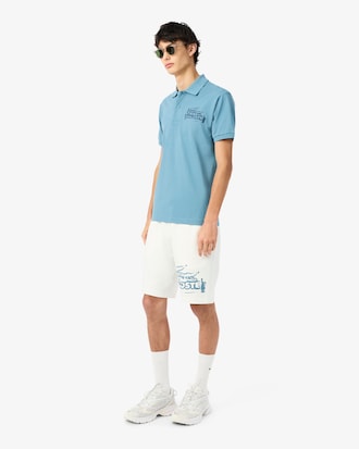 Graphic Cotton Fleece Shorts