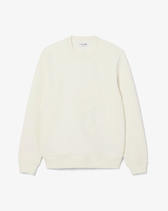 Embossed Logo Piqué Sweatshirt