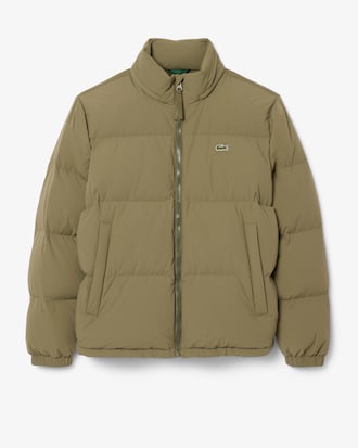 Water-Repellent Hooded Down Jacket