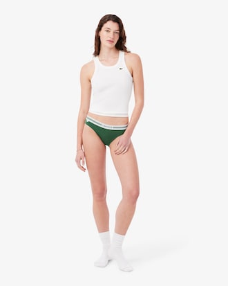 Contrast Waist Stretch Cotton Briefs