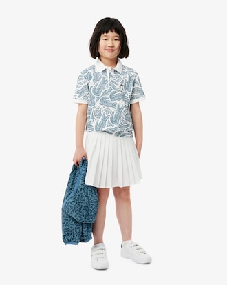 Petit Piqué Print Polo Shirt