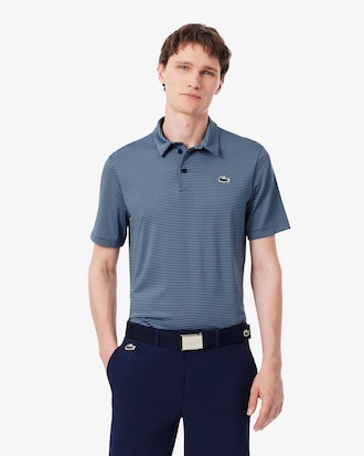 Ultra Dry Striped Golf Polo Shirt