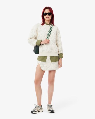 Oversized Reversible Embroidered Sweatshirt