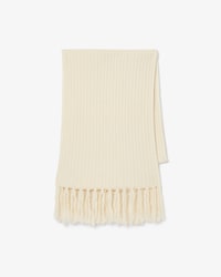 Fringed Carded Wool Scarf