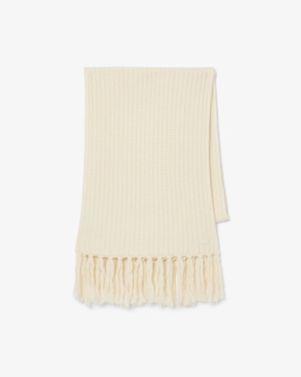 Fringed Carded Wool Scarf