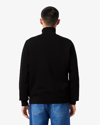 Zip-Up High Neck Interlock Sweatshirt