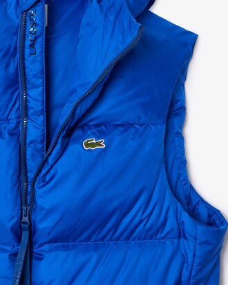 Water-Repellent Short Puffed Vest
