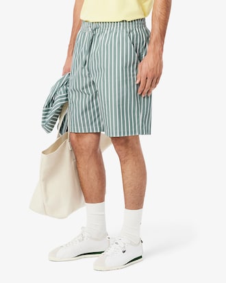 Relaxed Fit Striped Shorts