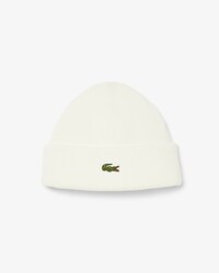 Wool Blend Badge Beanie