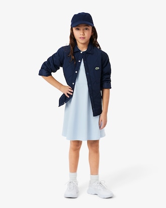 Sleeveless Stretch Piqué Polo Dress