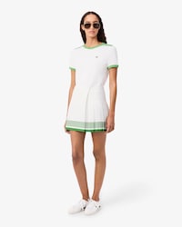 Fluid Crepe Pleated Skirt