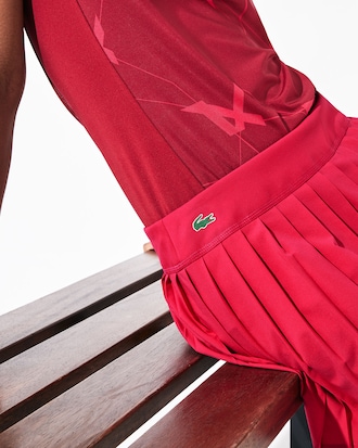 Women's Lacoste SPORT Tennis Technical Mesh Pleated Skirt