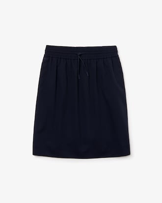 Women's Elasticised Waistband Piqu&eacute; Mid-Length Skirt