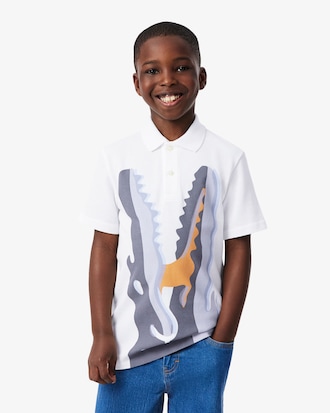 Printed Cotton Polo Shirt