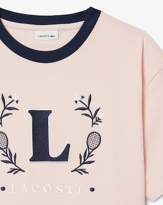 Contrast Badge Cotton T-shirt