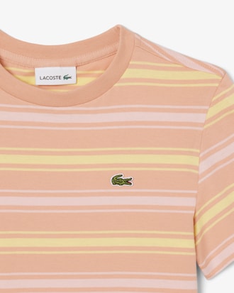 Contrast Stripe Cotton T-shirt
