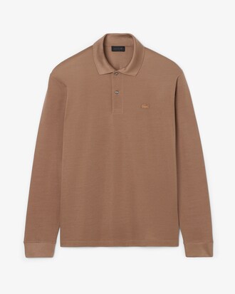 Runway Loose Fit Silk Mini-Piqué Polo Shirt