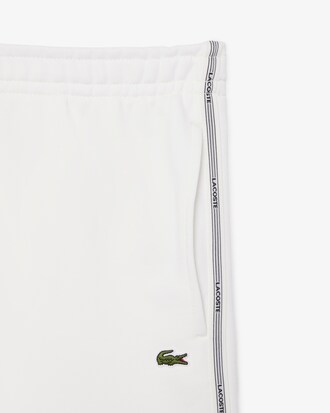 Regular Fit Logo Stripe Fleece Shorts