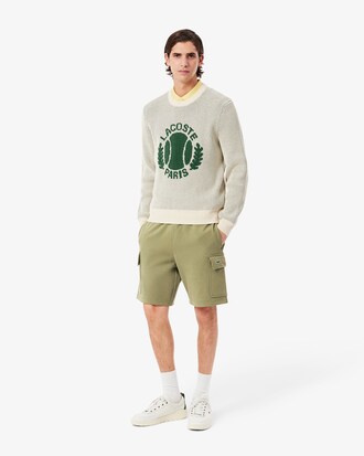 Cotton Fleece Cargo Shorts