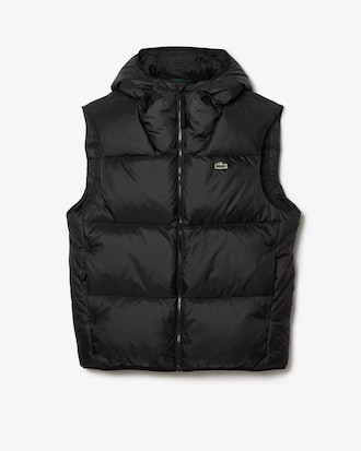 Water-Repellent Short Puffed Vest