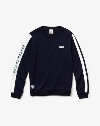 Men's Lacoste SPORT Crew Neck French Open Fleece Sweatshirt