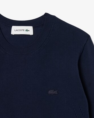 3D Knit Crew Neck Sweater